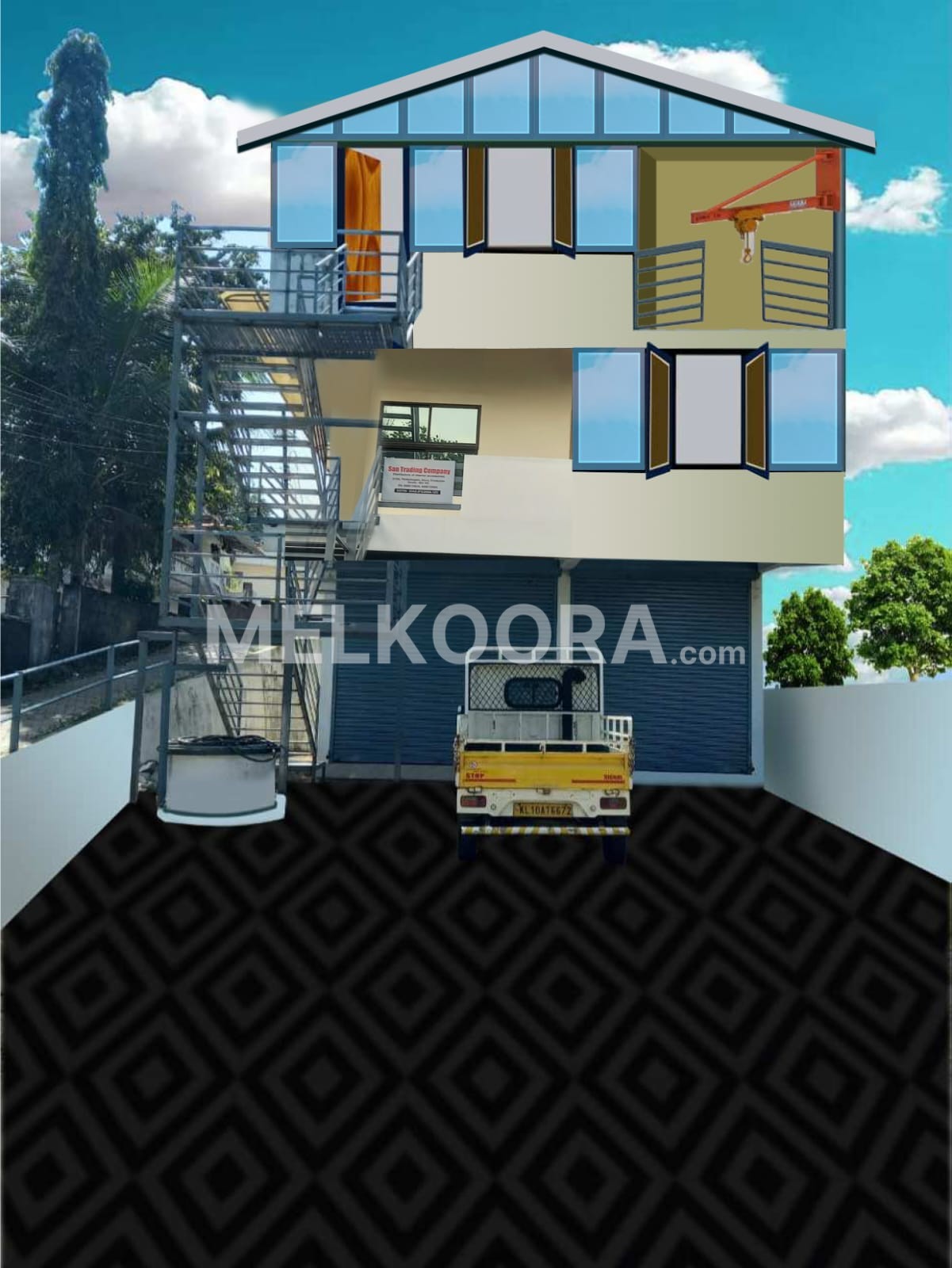 2000 Sq.Ft Commercial Space for Rent in Aluva, Thottumugham