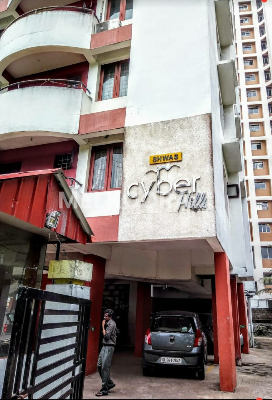 3BHK 1140Sqft Semi Furnished Flat For Sale at Shwas Cyber Hill Apartment, Kakkanad For Rs 46Lakhs
