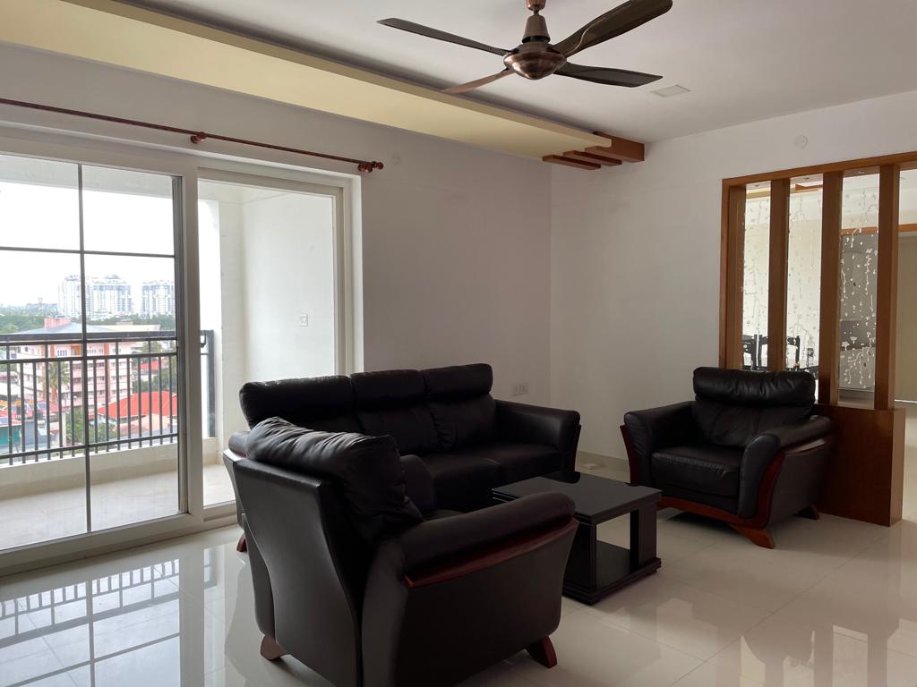 3BHK 2300Sqft Fully Furnished Flat for Rent at Mather Elcastilo,Jawahar Nagar For Rs 50000/Month