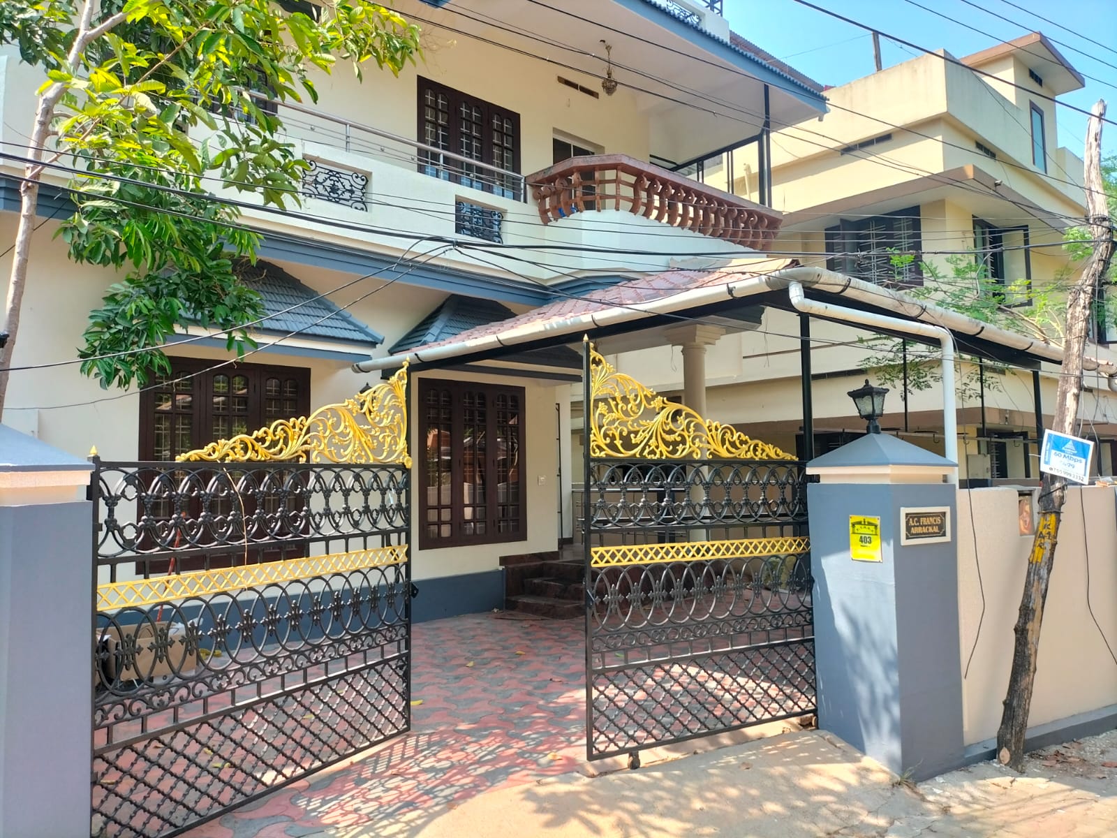 2BHK 1800Sqft semi furnished house for rent at Chembumukku for Rs30000/month