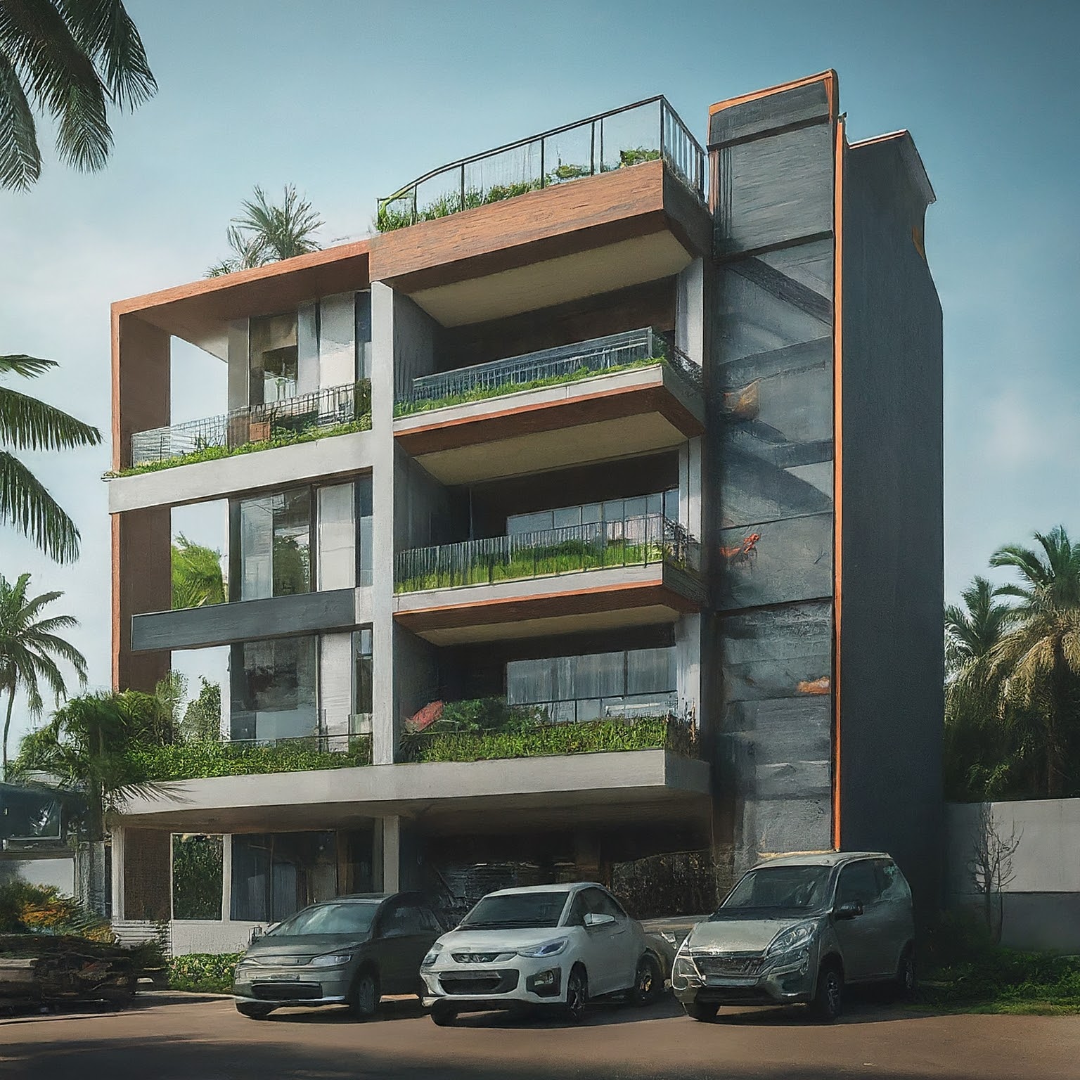 2BHK 1200Sqft semi Furnished Apartment for Sale at kadavanthra for Rs 25000